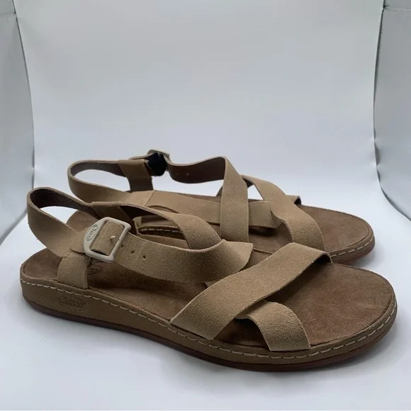 NWOB Chaco Women's Wayfarer Sandal, Style JCH108828, Color Suede Buff, SZ10 1624 - Picture 2 of 10